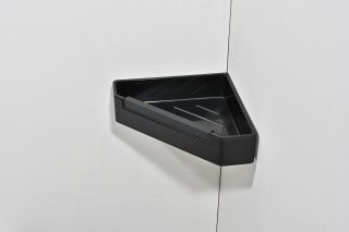 Полка для душа Aquatek AQ4976MB со стеклоочистителем чёрный